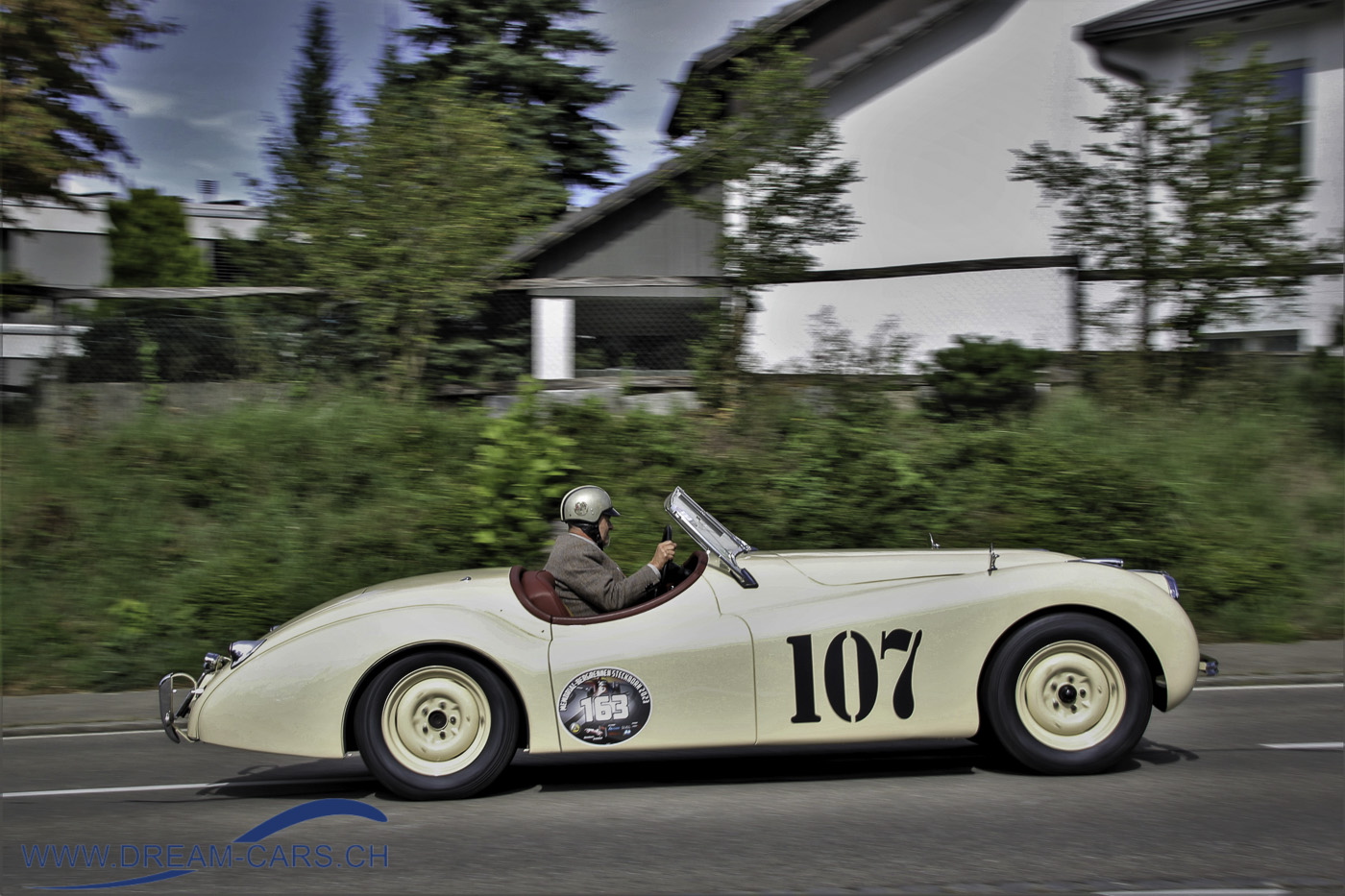 Jaguar, XK 120 am Memorial-Bergrennen Steckborn